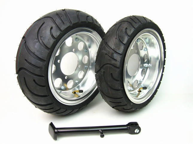 モンキーアルミホイール8インチF3.00J&R3.75Jスタンド