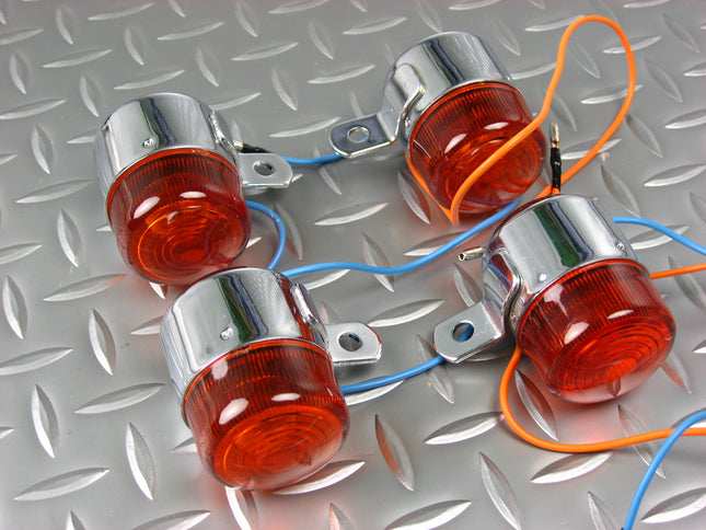 6VモンキーウインカーZ50J初期型タイプメッキ/オレンジ