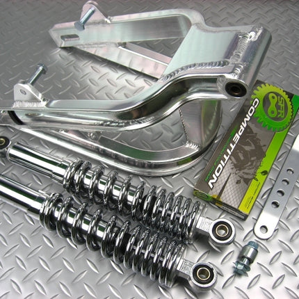 ダックススイングアーム5cm+リアショック330mm