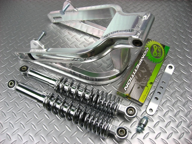 ダックススイングアーム5cm+リアショック330mm