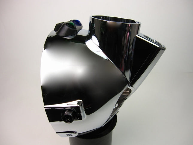 モンキーヘッドライトケースメーター穴ありクローム