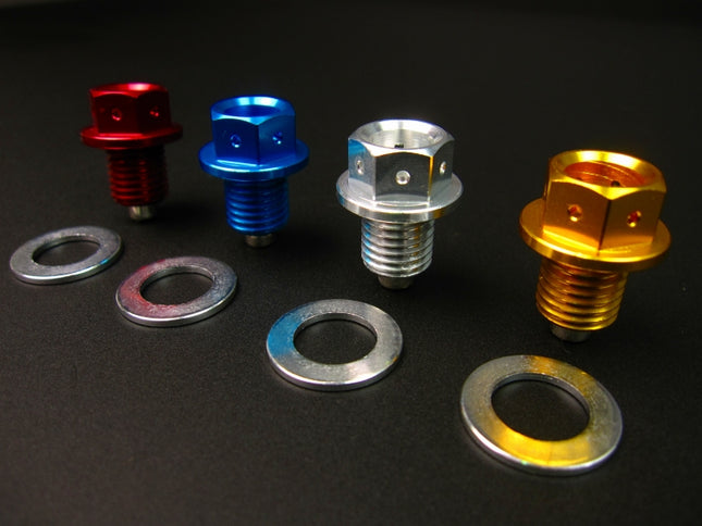 モンキー系エンジン向けマグネットドレンプラグシルバー