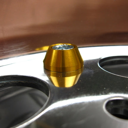 ホイール用ドレスアップピアスゴールド8ヶセット(1輪分)