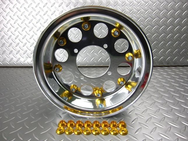 ホイール用ドレスアップピアスゴールド8ヶセット(1輪分)