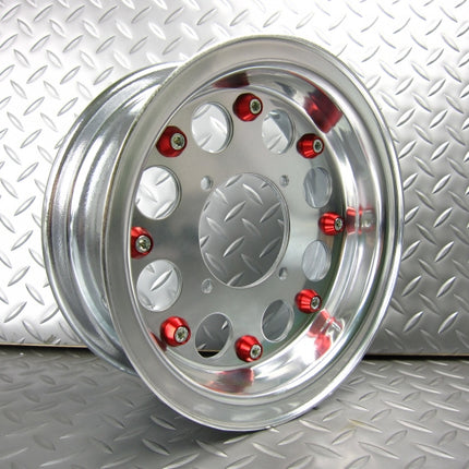 ホイール用ドレスアップピアスレッド8ヶセット(1輪分)