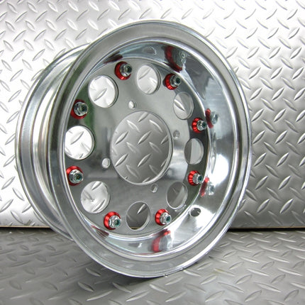 ホイール用ドレスアップピアスレッド8ヶセット(1輪分)