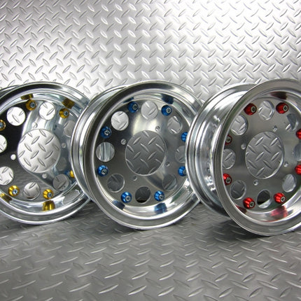 ホイール用ドレスアップピアスレッド8ヶセット(1輪分)