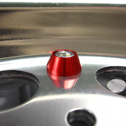 ホイール用ドレスアップピアスレッド8ヶセット(1輪分)