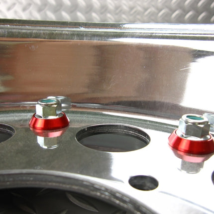 ホイール用ドレスアップピアスレッド8ヶセット(1輪分)