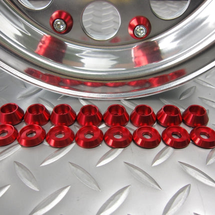 ホイール用ドレスアップピアスレッド8ヶセット(1輪分)