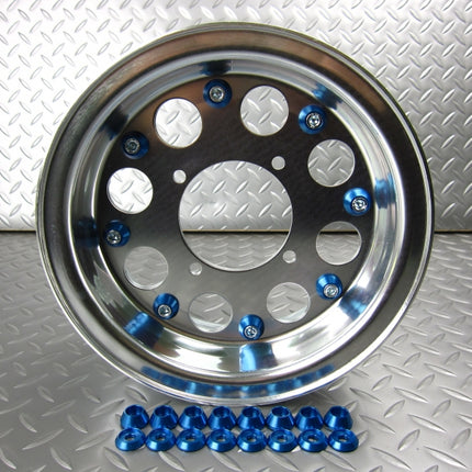 ホイール用ドレスアップピアスブルー8ヶセット(1輪分)