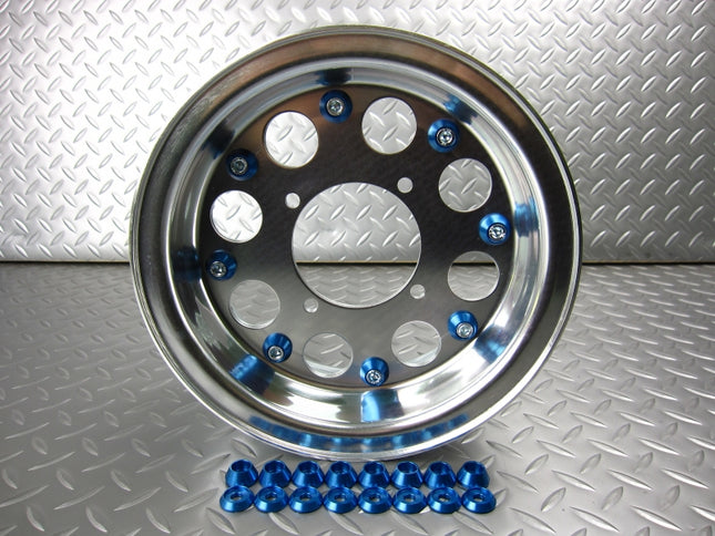 ホイール用ドレスアップピアスブルー8ヶセット(1輪分)