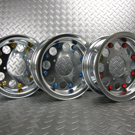 ホイール用ドレスアップピアスブルー8ヶセット(1輪分)