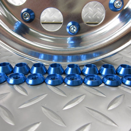 ホイール用ドレスアップピアスブルー8ヶセット(1輪分)