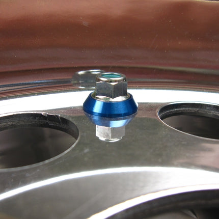 ホイール用ドレスアップピアスブルー8ヶセット(1輪分)