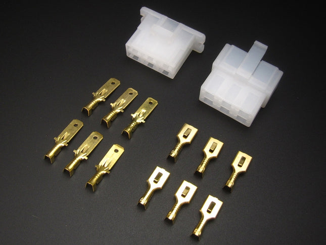 250シェル逆ロック付きコネクター6極カプラーギボシ付