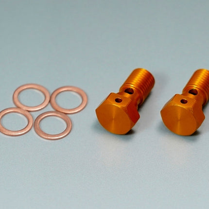 高精度バンジョーボルトM10ゴールド2本