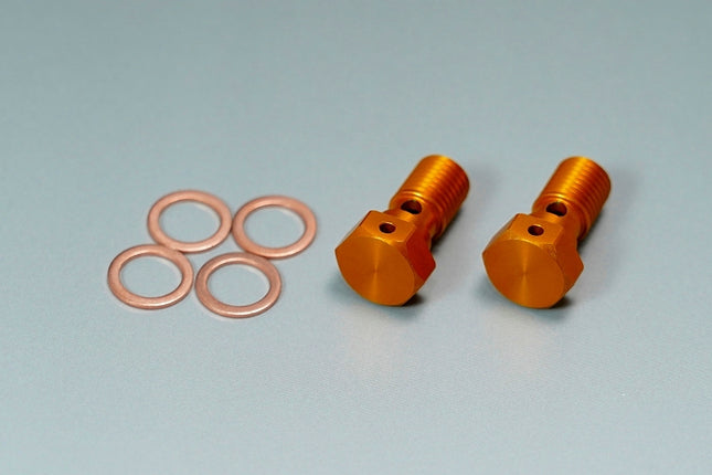 高精度バンジョーボルトM10ゴールド2本