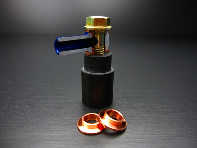 M8バンジョーボルト用段付き特殊銅ワッシャー4ヶ入り