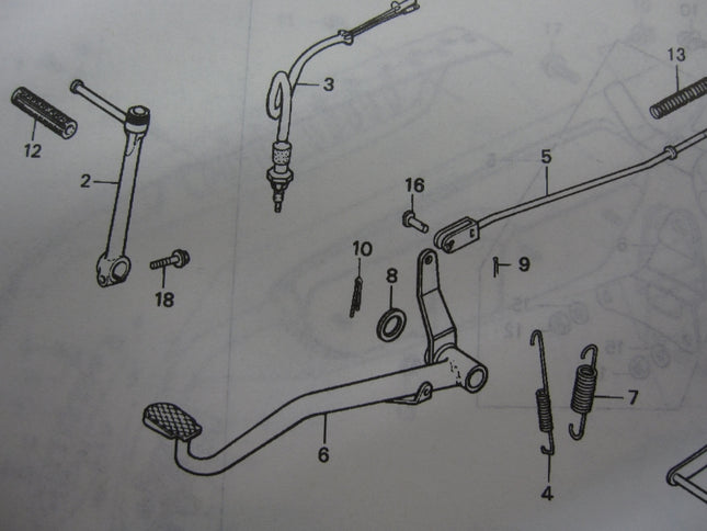 ホンダ純正モンキーブレーキペダル止めセット