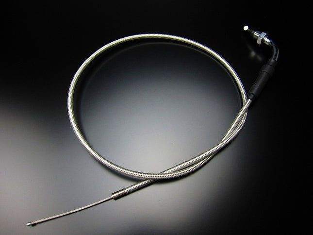 タイプ1スロットルワイヤーステンレスメッシュ純正長