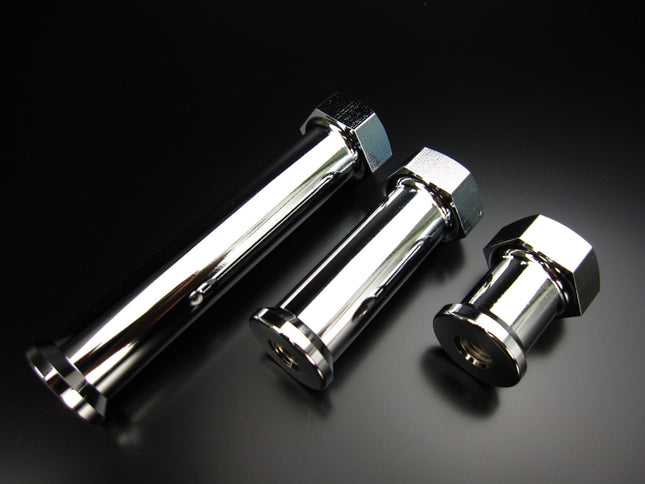 アルミ製30mm延長マフラーステーメッキM8