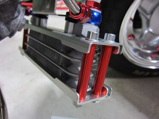 プロテクトオイルクーラーサイドポール4段用レッド