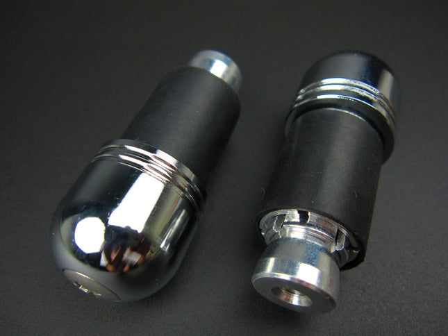 ミニモト汎用バーエンドキャップ防振タイプクローム