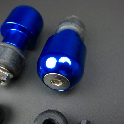 ミニモト汎用バーエンドキャップアルミブルー