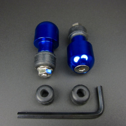 ミニモト汎用バーエンドキャップアルミブルー