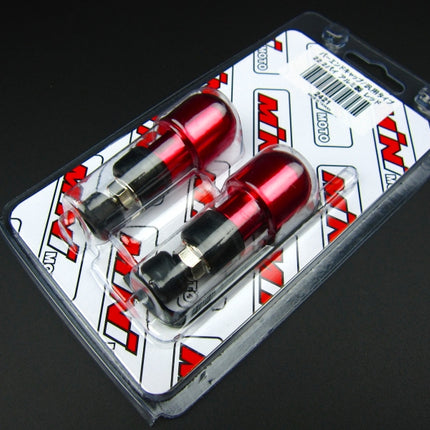 ミニモト汎用バーエンドキャップアルミレッド