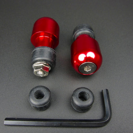 ミニモト汎用バーエンドキャップアルミレッド