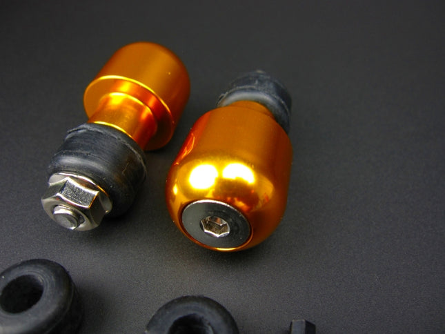 ミニモト汎用バーエンドキャップアルミゴールド