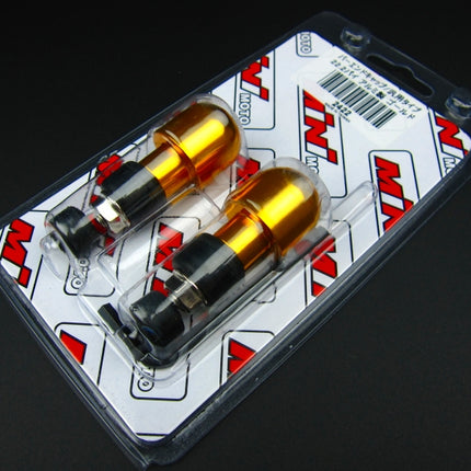 ミニモト汎用バーエンドキャップアルミゴールド