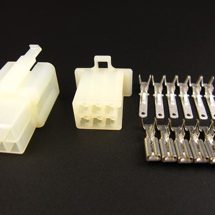 110シェルロック付きコネクター6極カプラーギボシ付