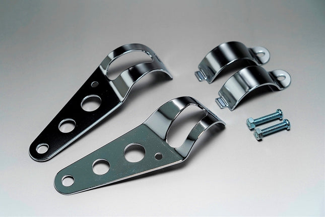 スチール製ヘッドライトステーφ30～50mmメッキ