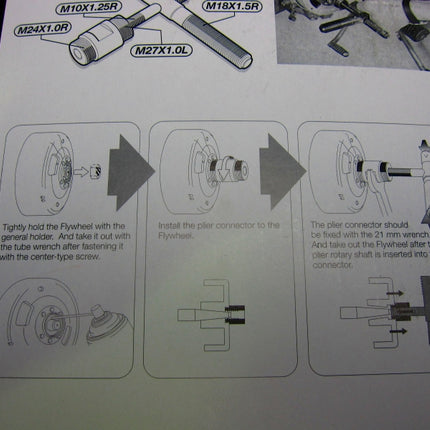 フライホイールプーラー工具6種類対応