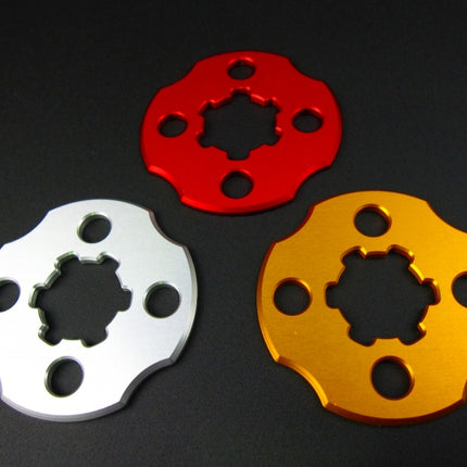 アルミ製スプロケットドライブプレートゴールド