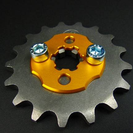 アルミ製スプロケットドライブプレートゴールド