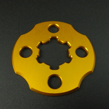 アルミ製スプロケットドライブプレートゴールド