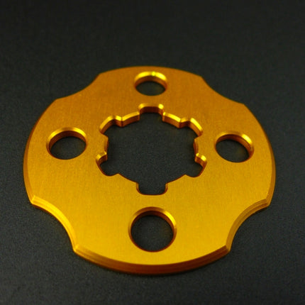アルミ製スプロケットドライブプレートゴールド