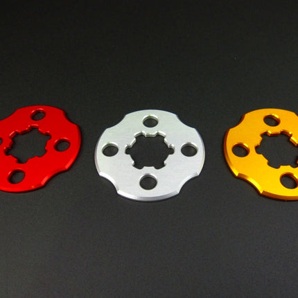 アルミ製スプロケットドライブプレートゴールド