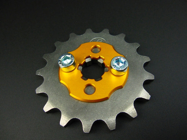 アルミ製スプロケットドライブプレートゴールド