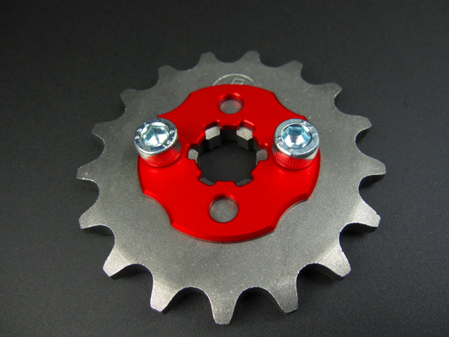 アルミ製スプロケットドライブプレートレッド