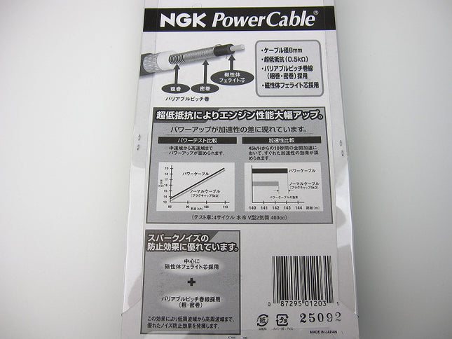 モンキー用NGKパワーケーブル(プラグコード)L2Kイエロー