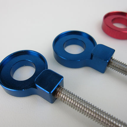 モンキーダックスアルミ製チェーンアジャスター青