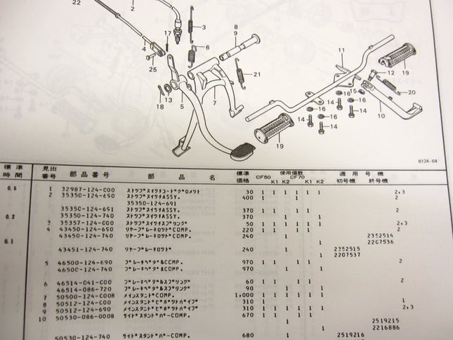 ホンダ純正ストップスイッチスプリング