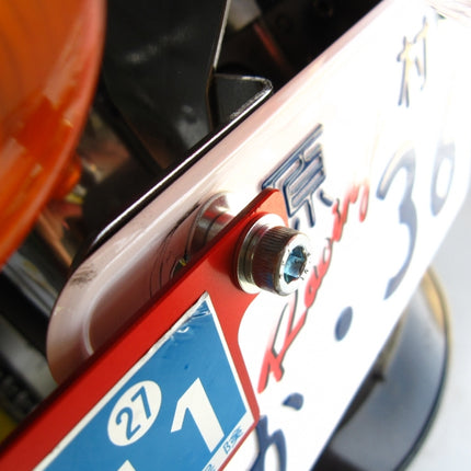 自賠責シールプレートアルミ製レッド