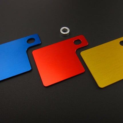 自賠責シールプレートアルミ製レッド