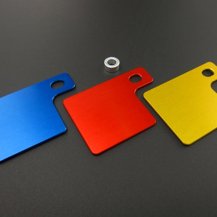 自賠責シールプレートアルミ製ブルー